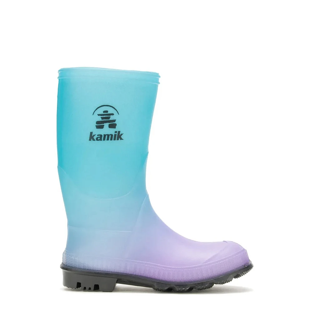 Toddler Girls' Stomp Print Waterproof Rain Boot