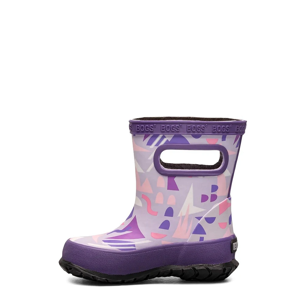 Toddler Girls' Skipper Sparse Geo Waterproof Rain Boot