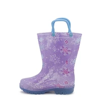 Toddler Girls' Frozen Waterproof Lighted Rainboot