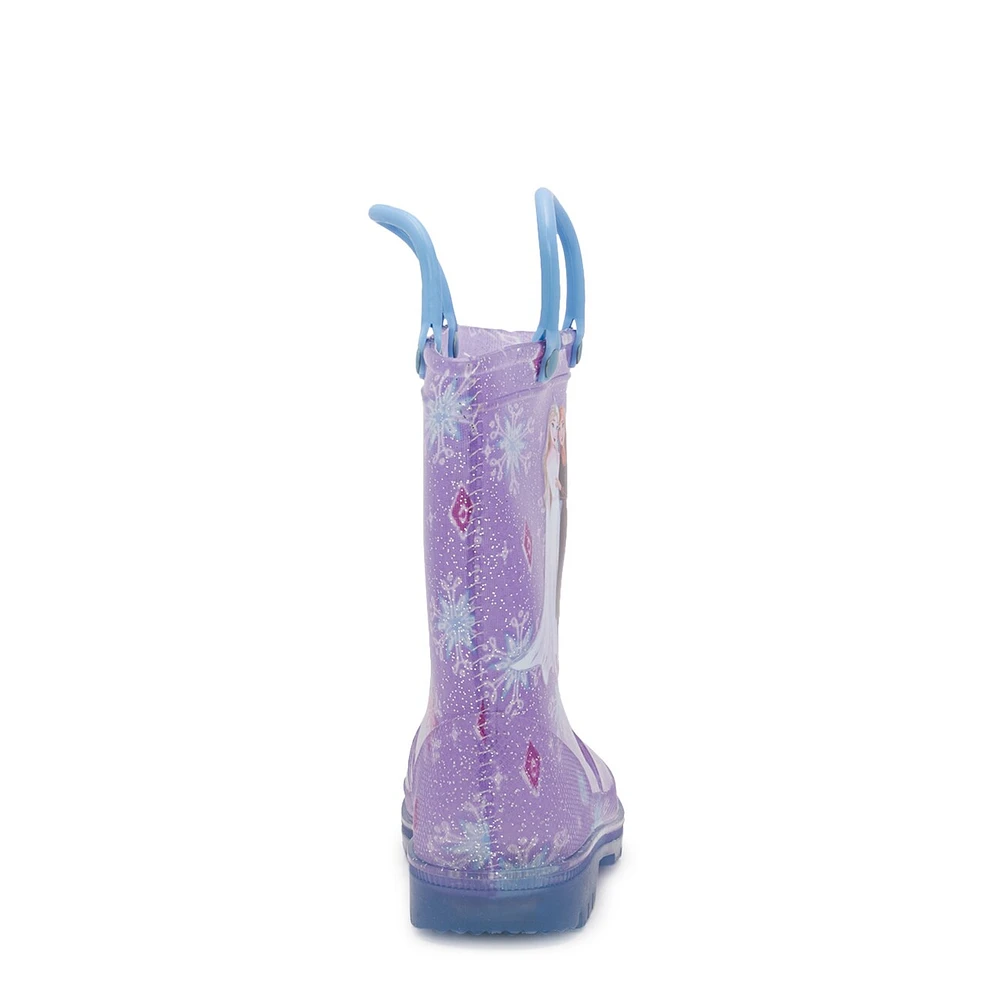 Toddler Girls' Frozen Waterproof Lighted Rainboot