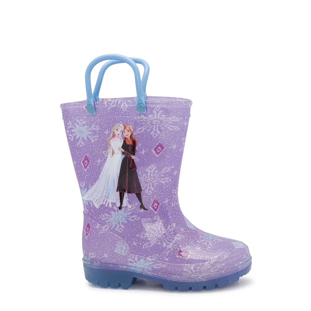 Toddler Girls' Frozen Waterproof Lighted Rainboot
