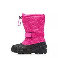 Toddler Girls' Waterproof Flurry Print Winter Boot