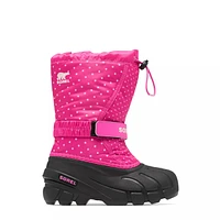 Toddler Girls' Waterproof Flurry Print Winter Boot