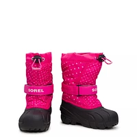 Toddler Girls' Waterproof Flurry Print Winter Boot