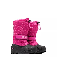 Toddler Girls' Waterproof Flurry Print Winter Boot