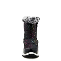 Toddler Girls’ Rainbow Stars Waterproof Winter Boot