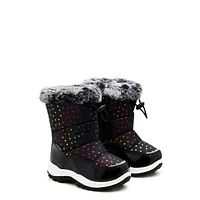 Toddler Girls’ Rainbow Stars Waterproof Winter Boot