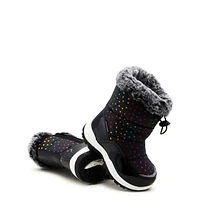 Toddler Girls’ Rainbow Stars Waterproof Winter Boot