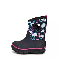 Toddler Girls' Unicorn Sky Waterproof Winter Boot