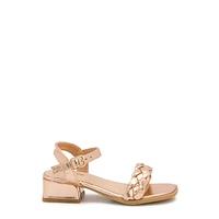 Youth Girls' Braided Heel Sandal