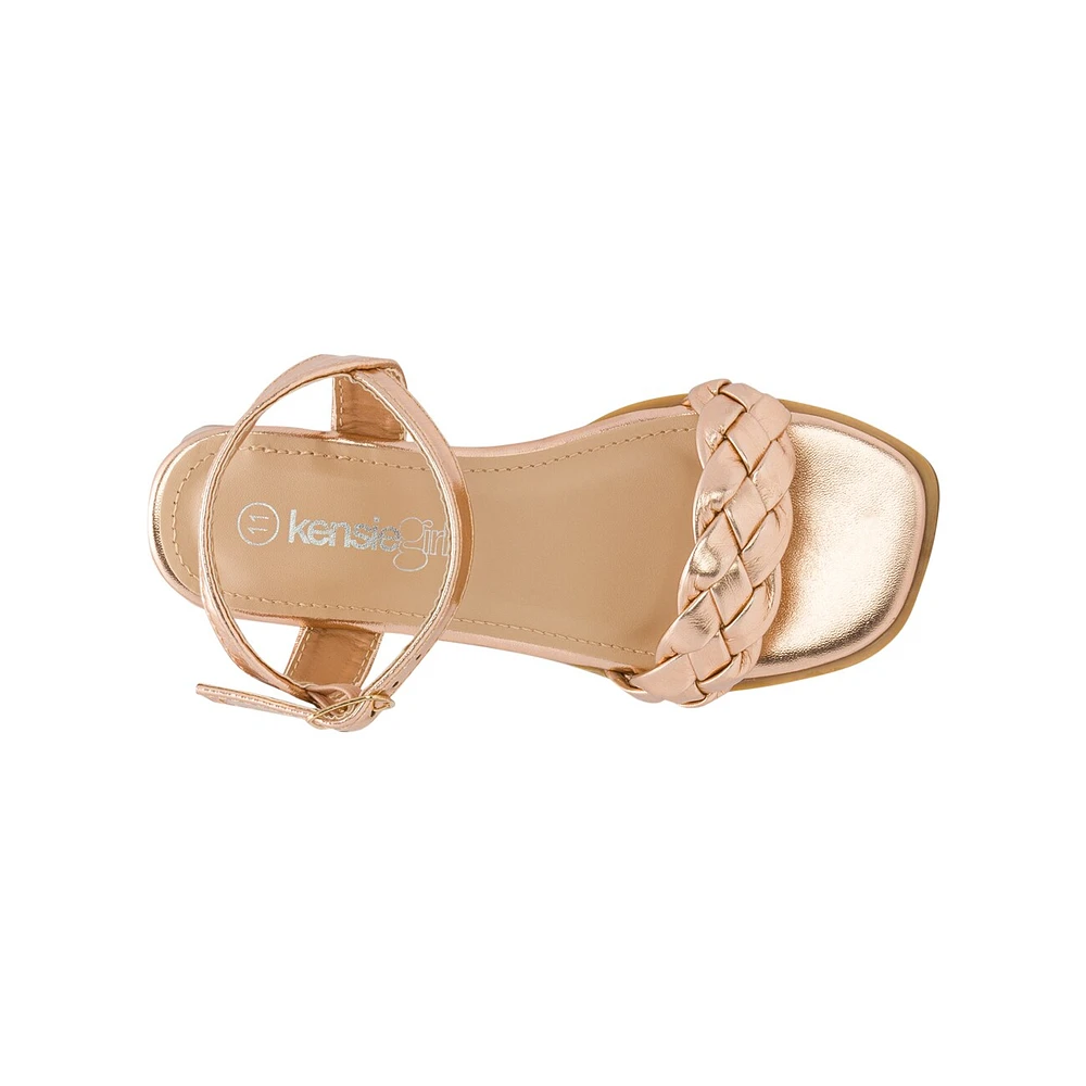 Youth Girls' Braided Heel Sandal