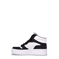 Youth Girls' Street Court High Shine Kicks High-Top Platform Sneaker