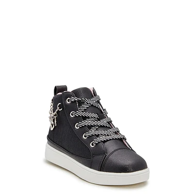 Youth Girls' Sparkly Chain High-Top Sneaker