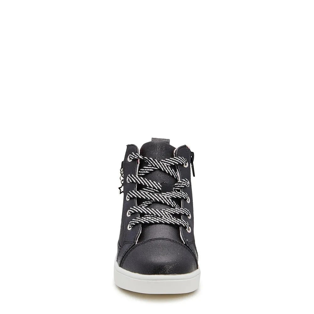 Youth Girls' Sparkly Chain High-Top Sneaker