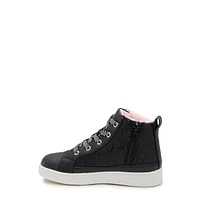 Youth Girls' Sparkly Chain High-Top Sneaker