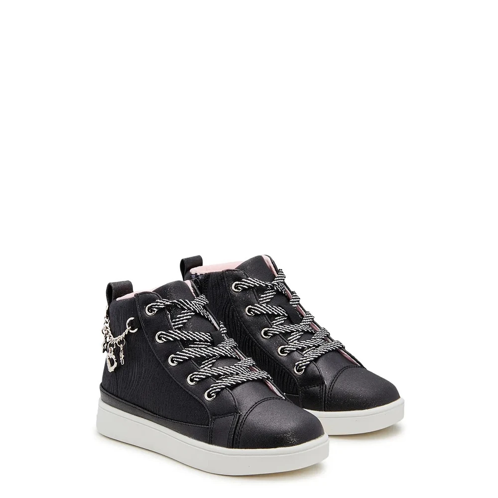 Youth Girls' Sparkly Chain High-Top Sneaker