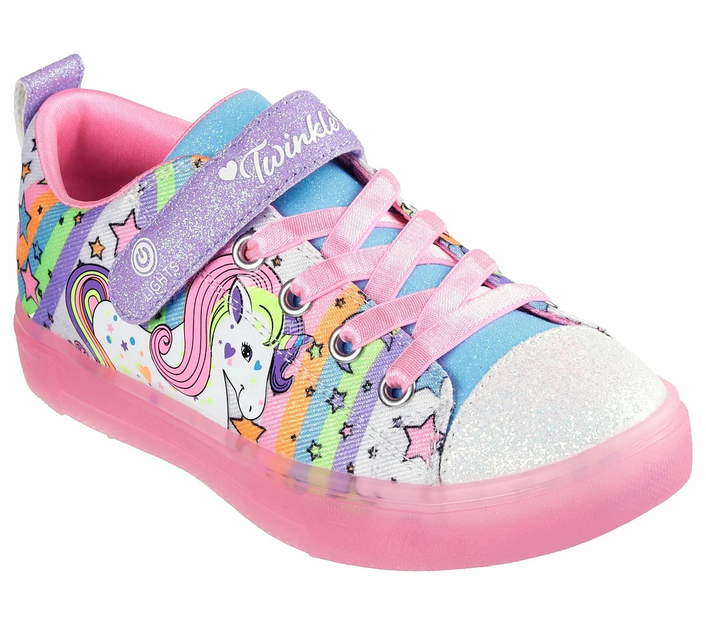 Youth Girls' Twinkle Toes: Sparks Ice - Unicorn Burst Sneaker