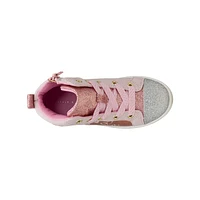 Youth Girls' Hearts Sparkle Light-Up Sneaker
