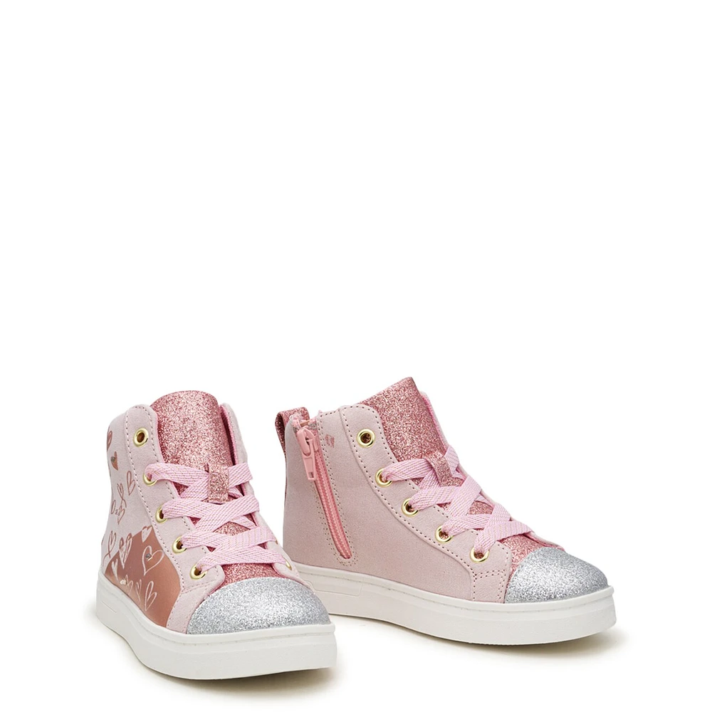 Youth Girls' Hearts Sparkle Light-Up Sneaker