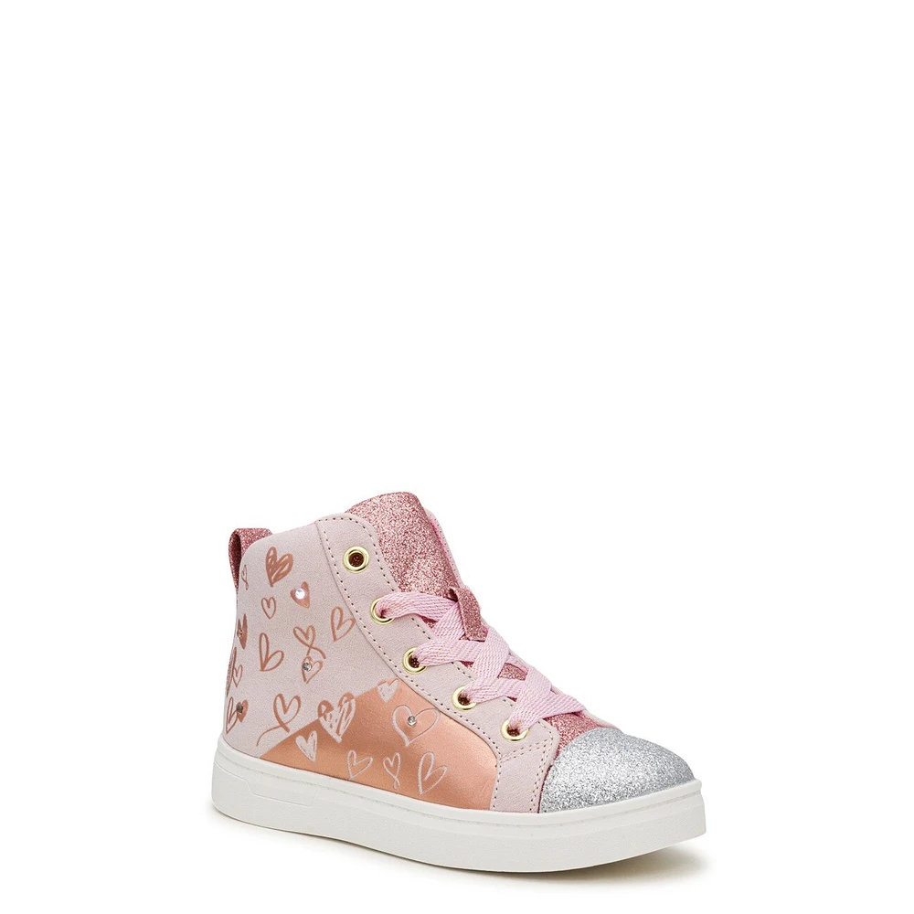 Youth Girls' Hearts Sparkle Light-Up Sneaker