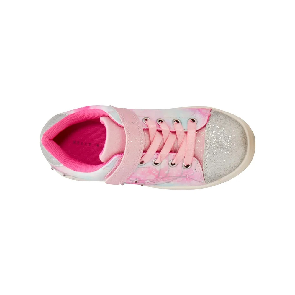 Youth Girls' Stars Sparkle Light-Up Sneaker