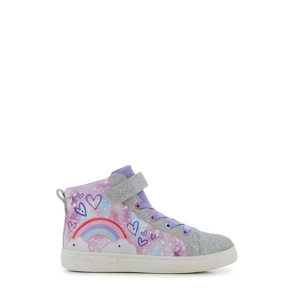 Girls' Rainbow Heart Light-Up Sneaker