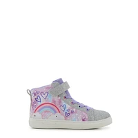 Girls' Rainbow Heart Light-Up Sneaker