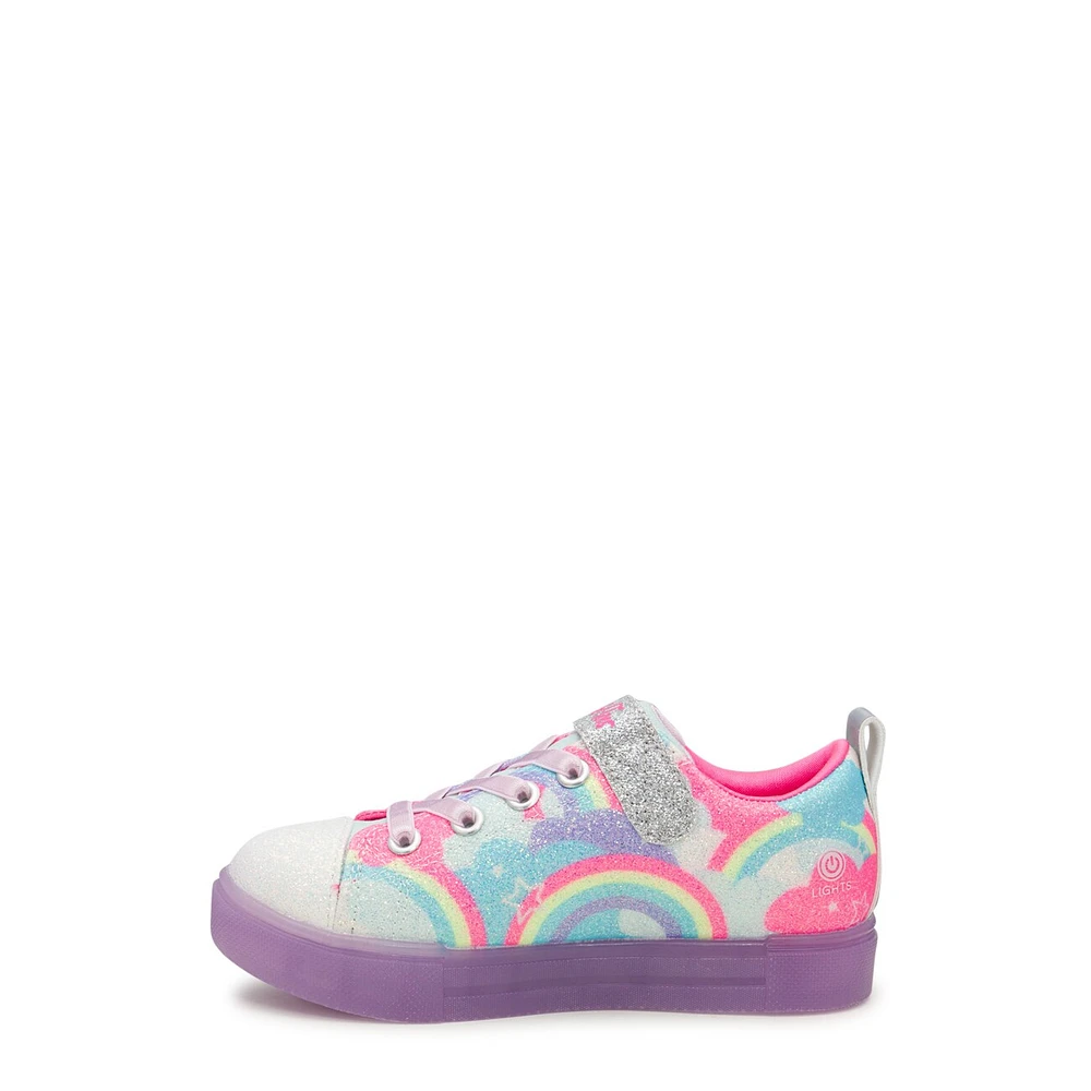 Youth Girls' Twinkle Toes Sparks Ice 2.0 Shimmering Sky Sneaker