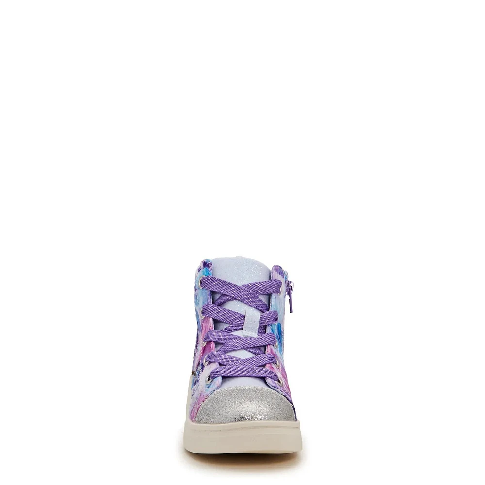 Youth Girls' Butterfly Sparkle Light-Up High-Top Sneaker