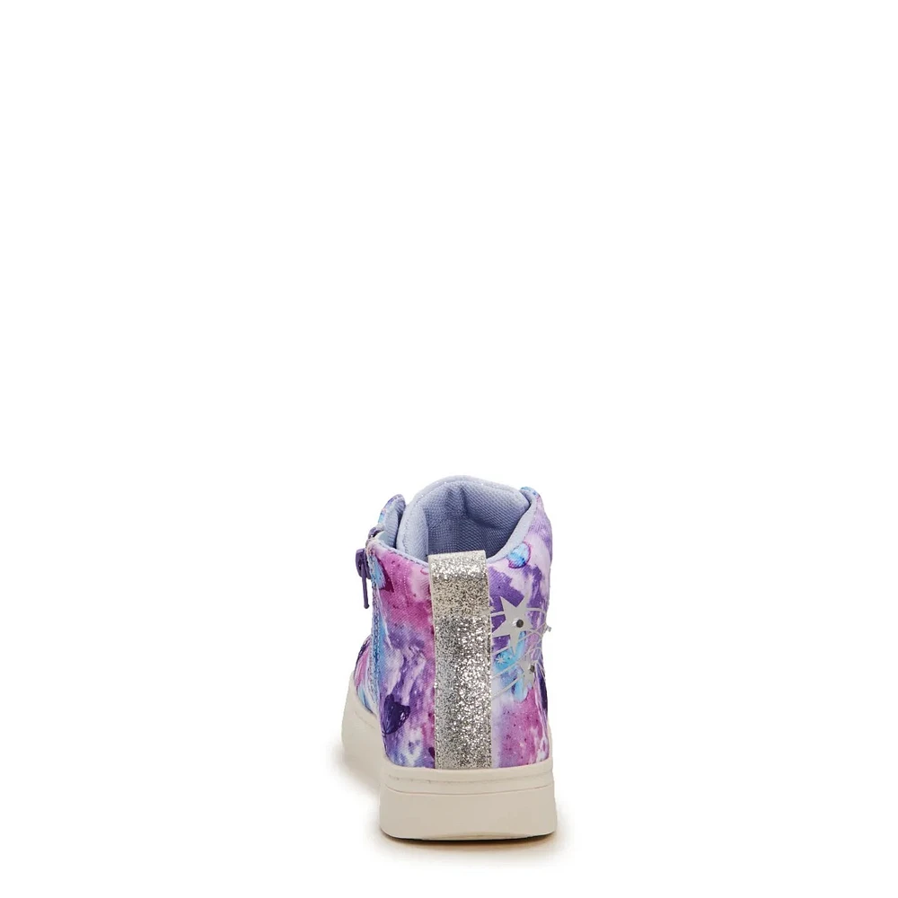 Youth Girls' Butterfly Sparkle Light-Up High-Top Sneaker