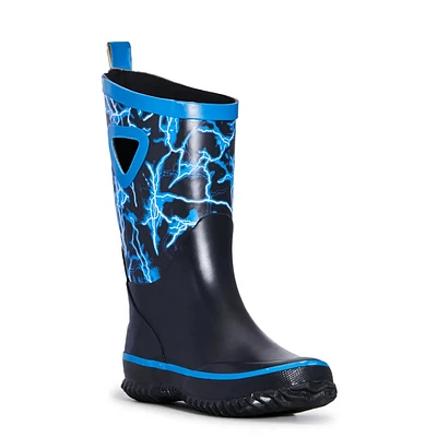 Youth Boys' Lightning Waterproof Rain Boot