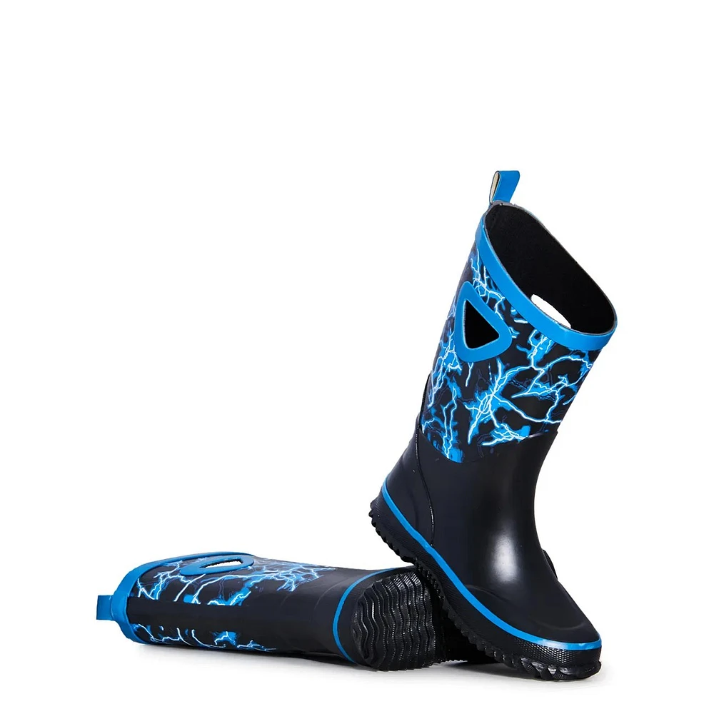 Youth Boys' Lightning Waterproof Rain Boot