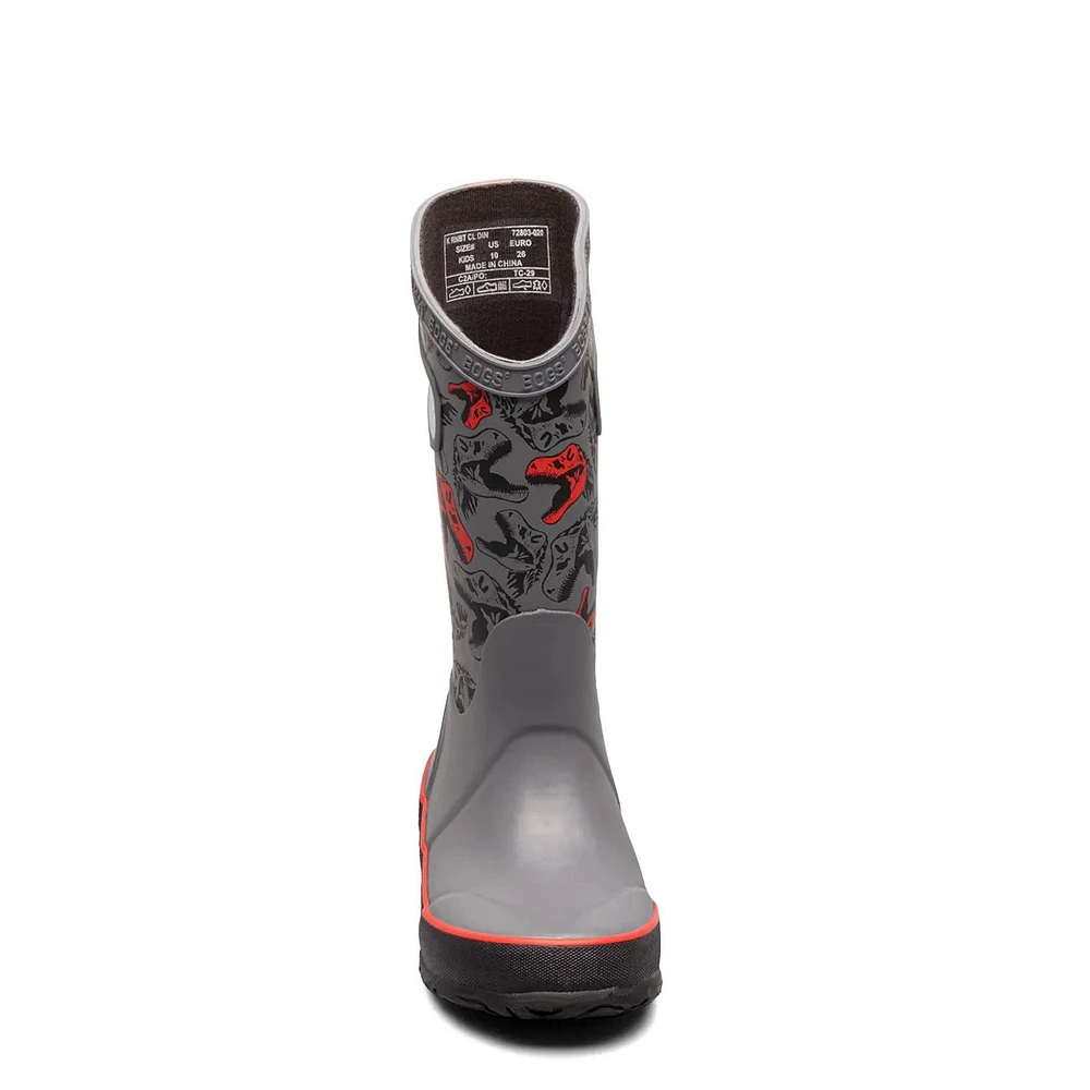 Youth Boys' Cool Dinos Waterproof Rain Boot