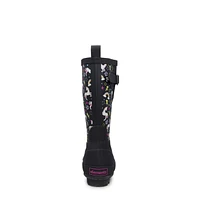 Youth Girls' Unicorn Waterproof Rain Boot