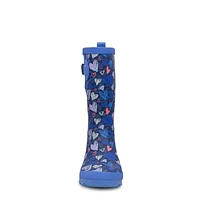 Youth Girls' Hearts Waterproof Rain Boot