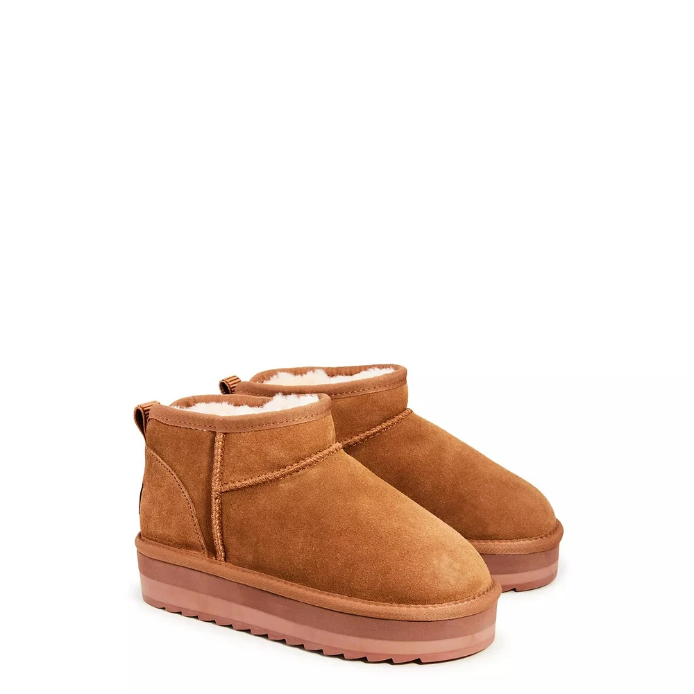 Youth Girl's Platform Mini Cozy Bootie