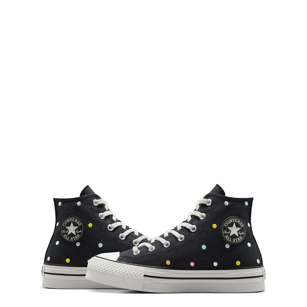 Youth Girls' Lift Polka Dots Platform Sneaker