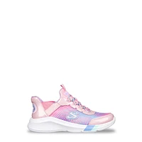 Youth Girls' Hands Free Slip-ins: Dreamy Lites - Colorful Prism Running Shoe