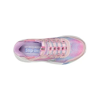 Youth Girls' Hands Free Slip-ins: Dreamy Lites - Colorful Prism Running Shoe