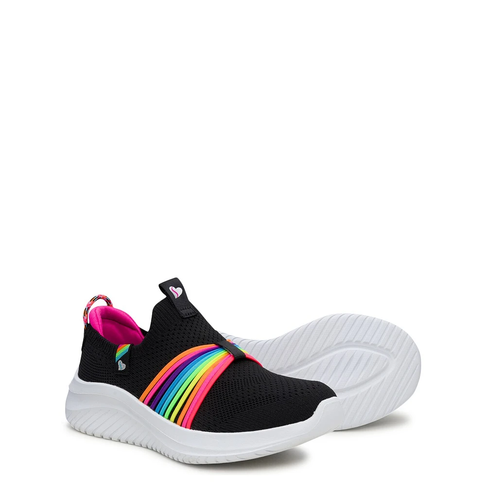 Youth Girls' Ultra Flex 3.0 - Rainbow Speed Running Shoe