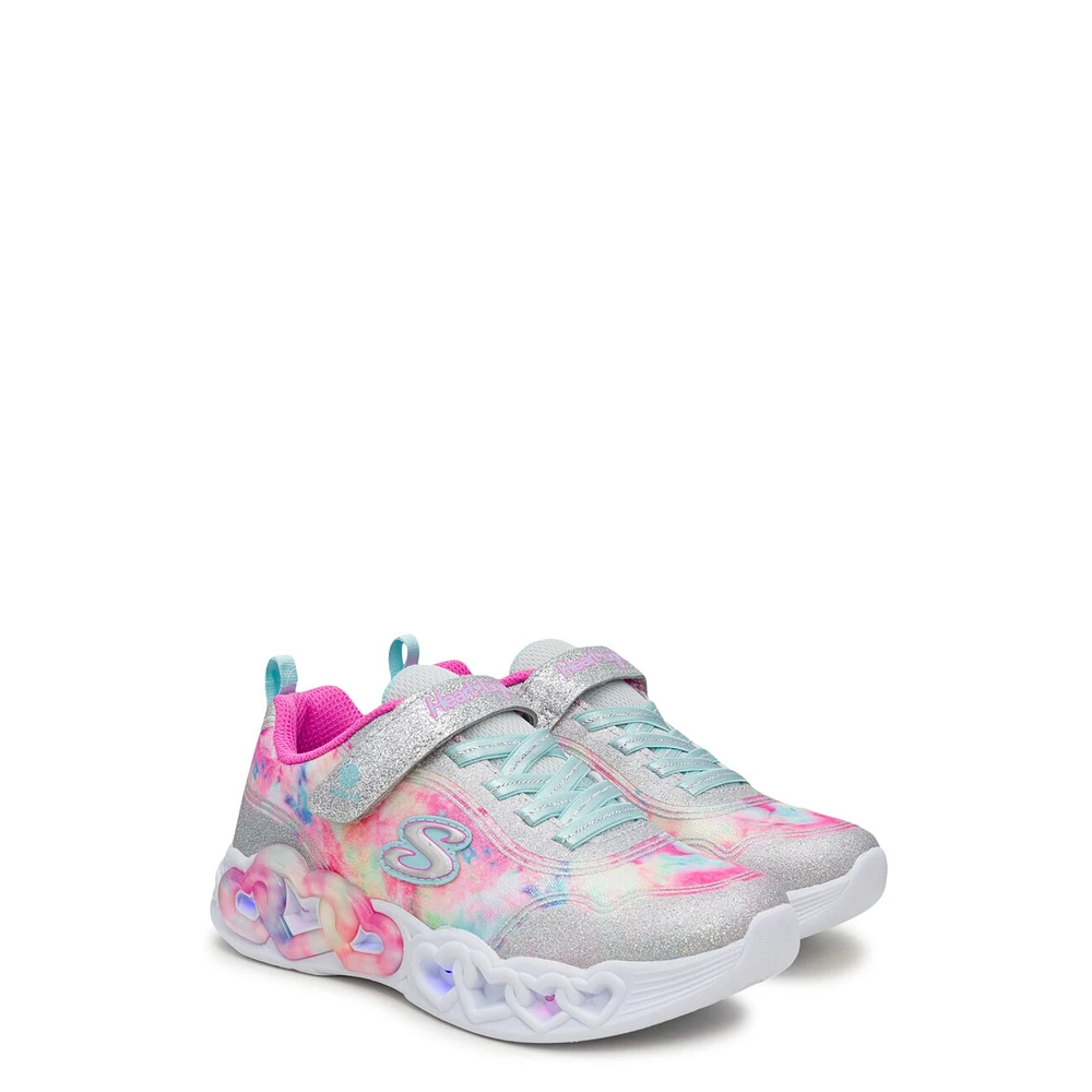 Youth Girls' Infinite Heart Lights Running Shoe