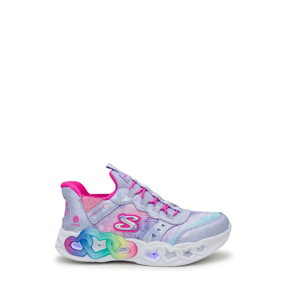 Youth Girls' Hands Free Slip-ins: Infinite Heart Lights Running Shoe