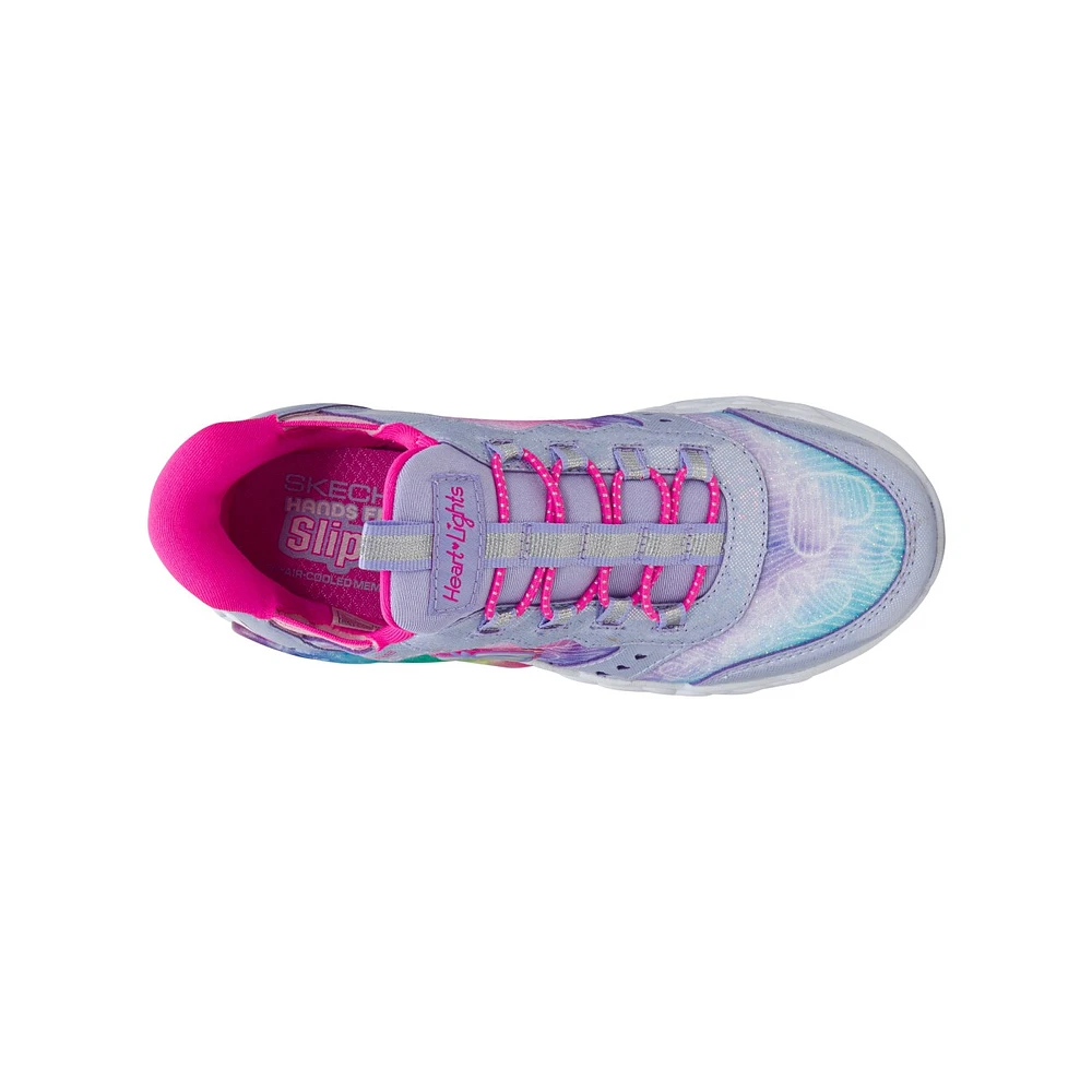 Youth Girls' Hands Free Slip-ins: Infinite Heart Lights Running Shoe