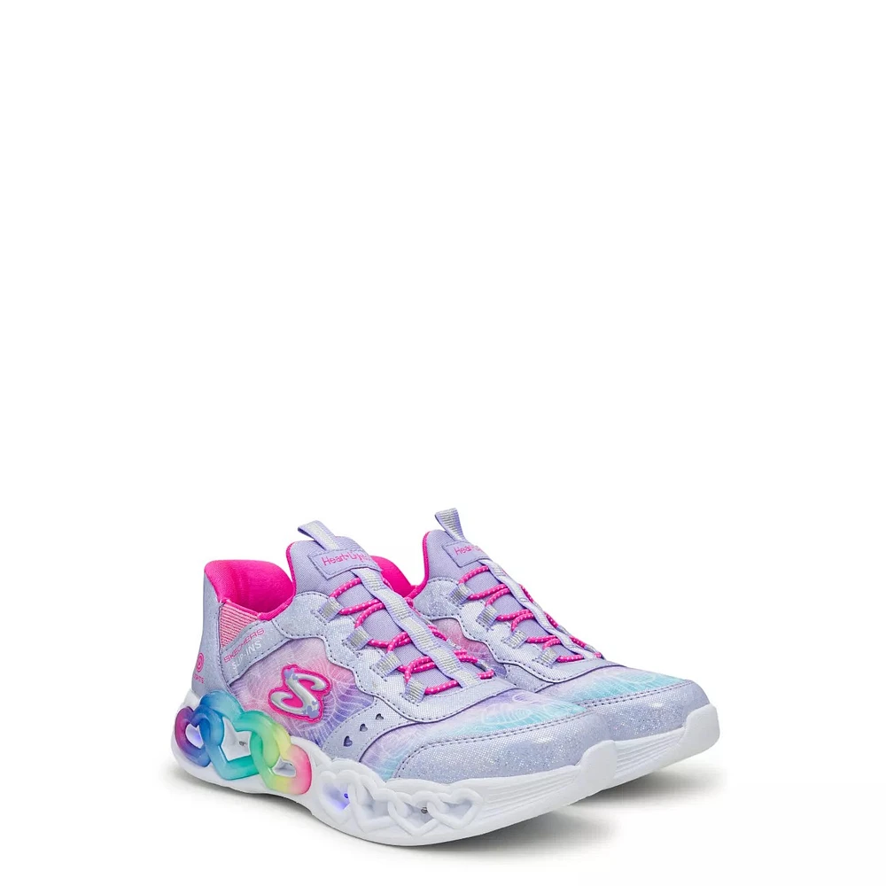 Youth Girls' Hands Free Slip-ins: Infinite Heart Lights Running Shoe