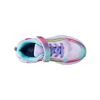 Youth Girls' Rainbow Hearts Light-Up Running Shoe