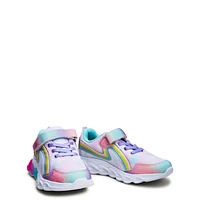 Youth Girls' Rainbow Hearts Light-Up Running Shoe