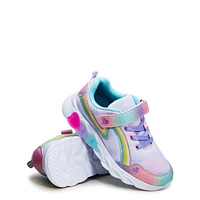 Youth Girls' Rainbow Hearts Light-Up Running Shoe