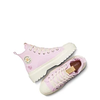 Youth Girls' Chuck Taylor All Star Lugged Lift Platform Flowers High Top Sneaker