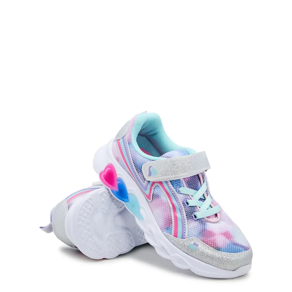 Youth Girls' Lighted Slip-On Running Shoe