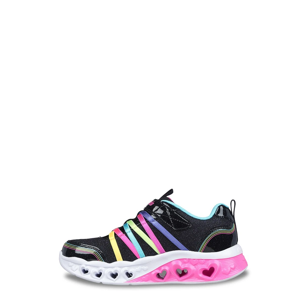 Youth Girls' Flutter Heart Lights Rainbow Bestie Running Shoe